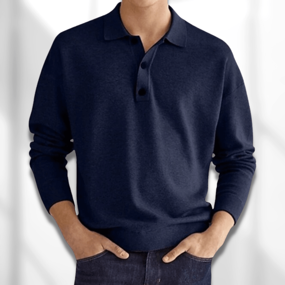 Polo shirt - versatile men’s long sleeve top