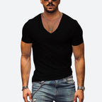 Men's v-neck t-shirt - lightweight summer top for everyday