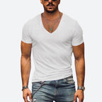 Men's v-neck t-shirt - lightweight summer top for everyday