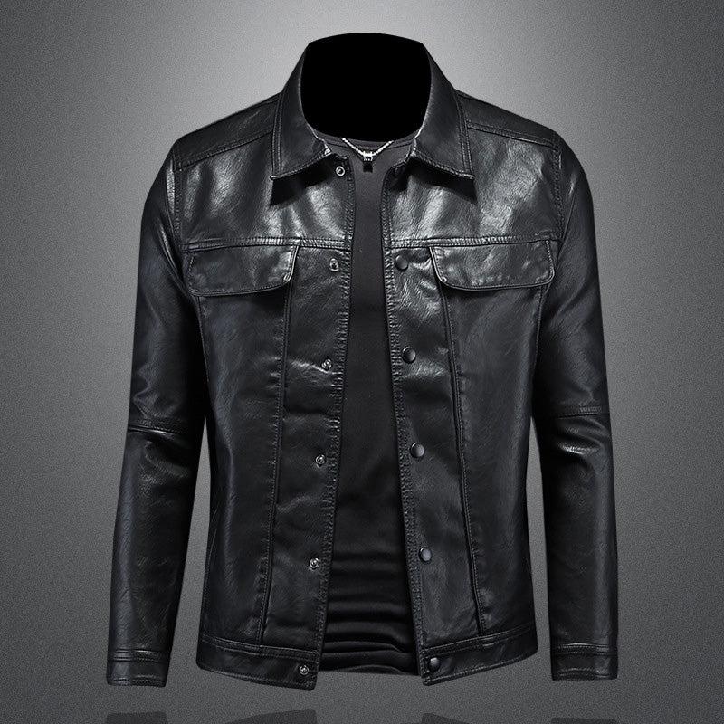 Men’s Leather Biker Jacket – Timeless Outerwear Style