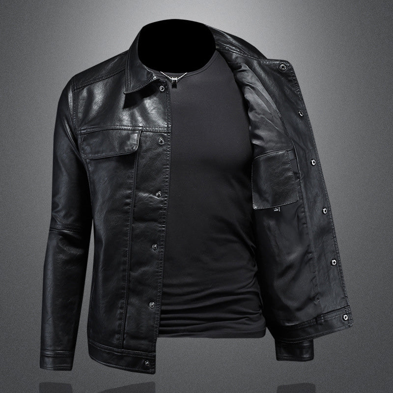 Men’s Leather Biker Jacket – Timeless Outerwear Style