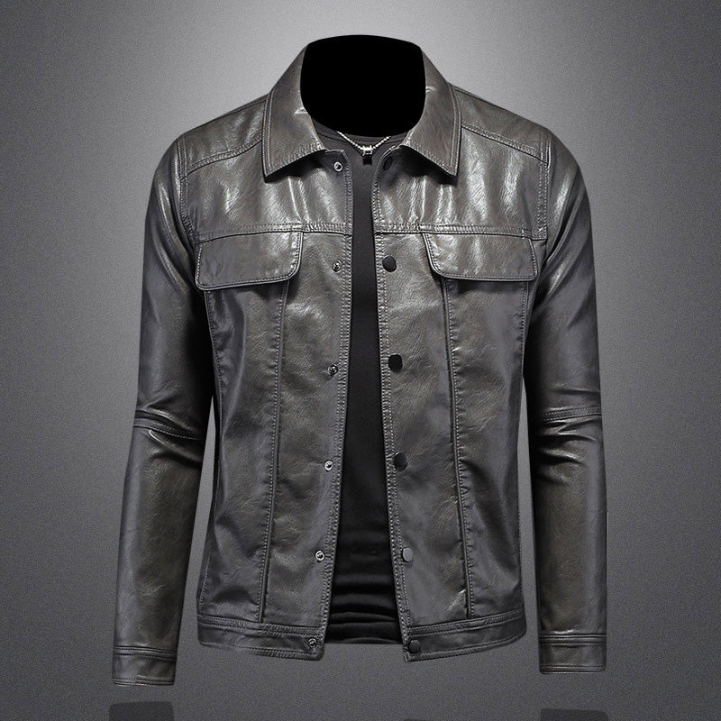 Men’s Leather Biker Jacket – Timeless Outerwear Style