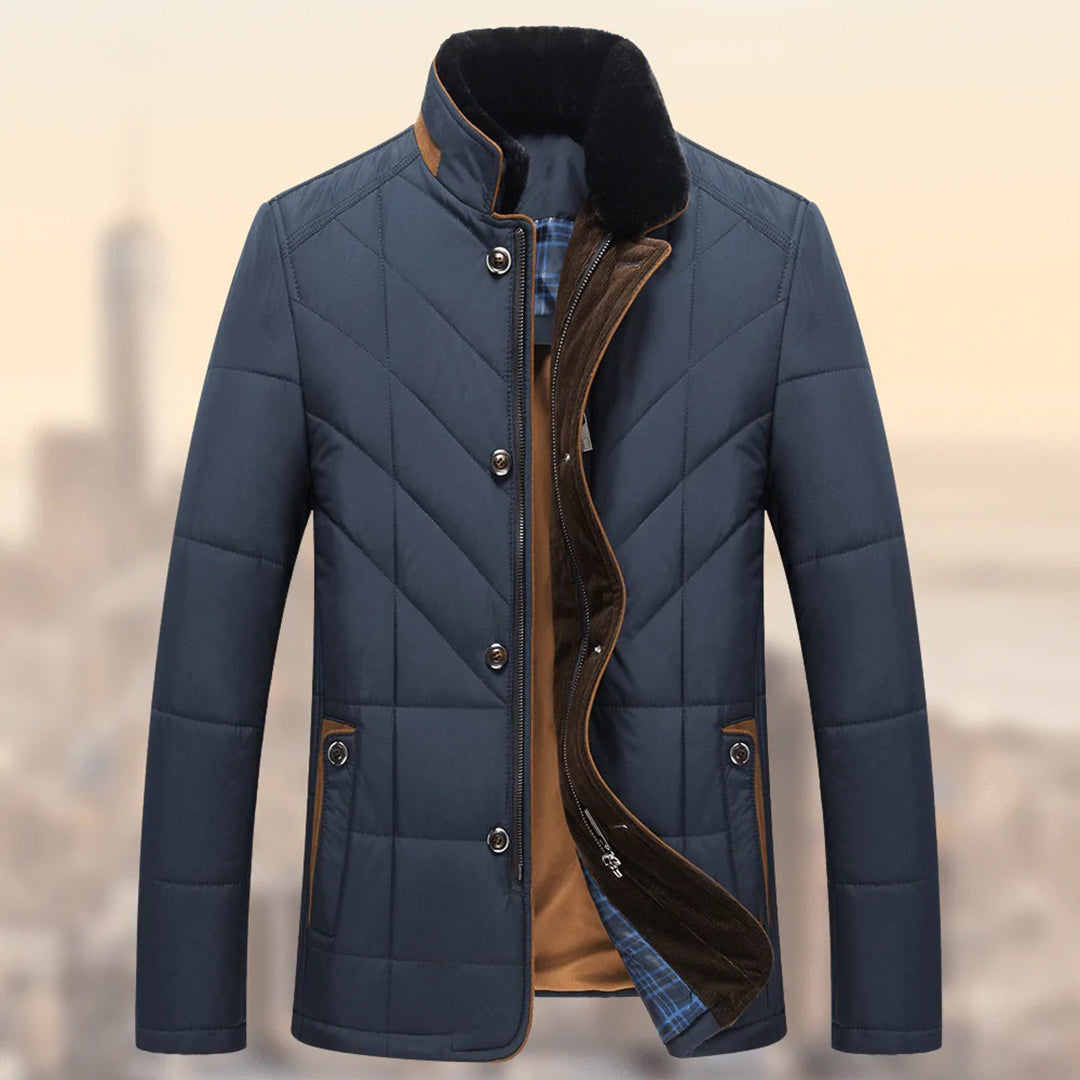 Men’s Quilted Jacket - Elegant Winter Outerwear