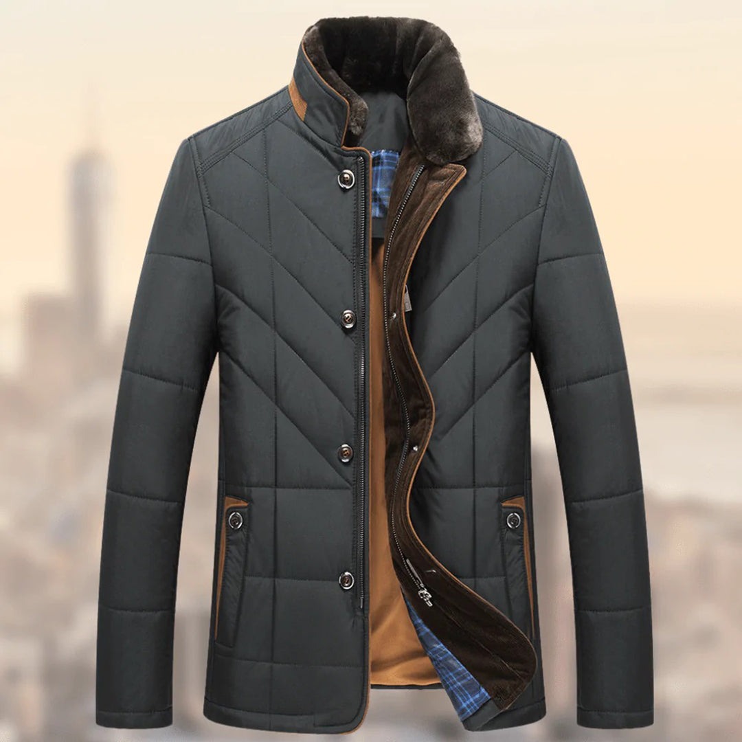 Men’s Quilted Jacket - Elegant Winter Outerwear