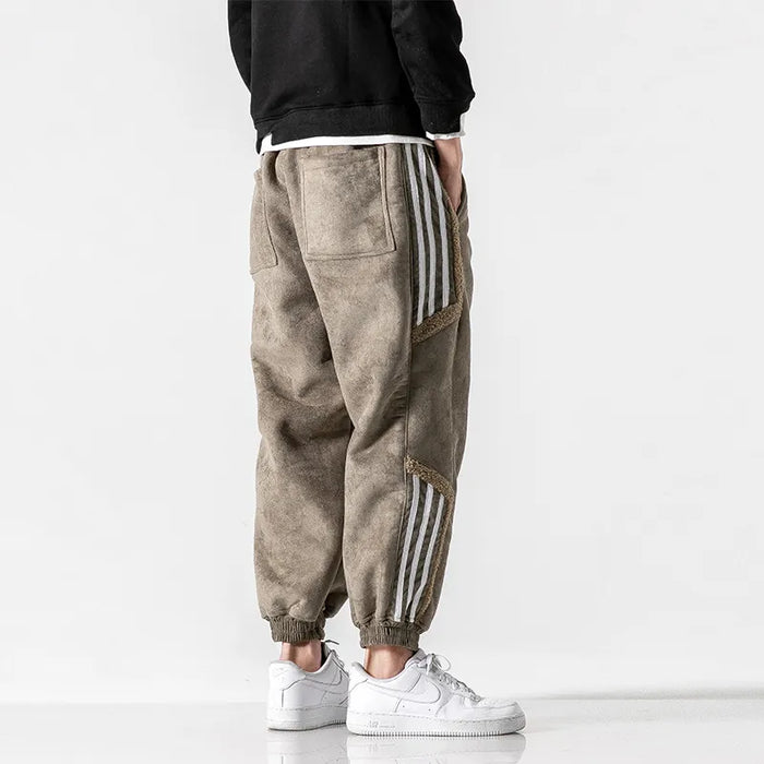 Men's casual trousers with stripe detailing - versatile everyday wear for relaxation and office attire