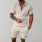 2-piece summer set - polo shirt and shorts for men