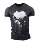 Men's skull design graphic t-shirt - trendy tee for everyday casual wear