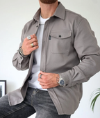 Men's lightweight shirt versatile casual attire - modern long sleeve top, easy to style