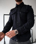 Men's lightweight shirt versatile casual attire - modern long sleeve top, easy to style