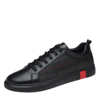 Men's sneakers low stylish casual footwear - versatile black design for everyday wear