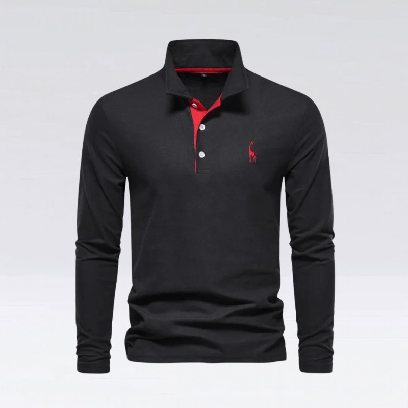 Men’s Long Sleeve Polo Top – Stylish Everyday Top