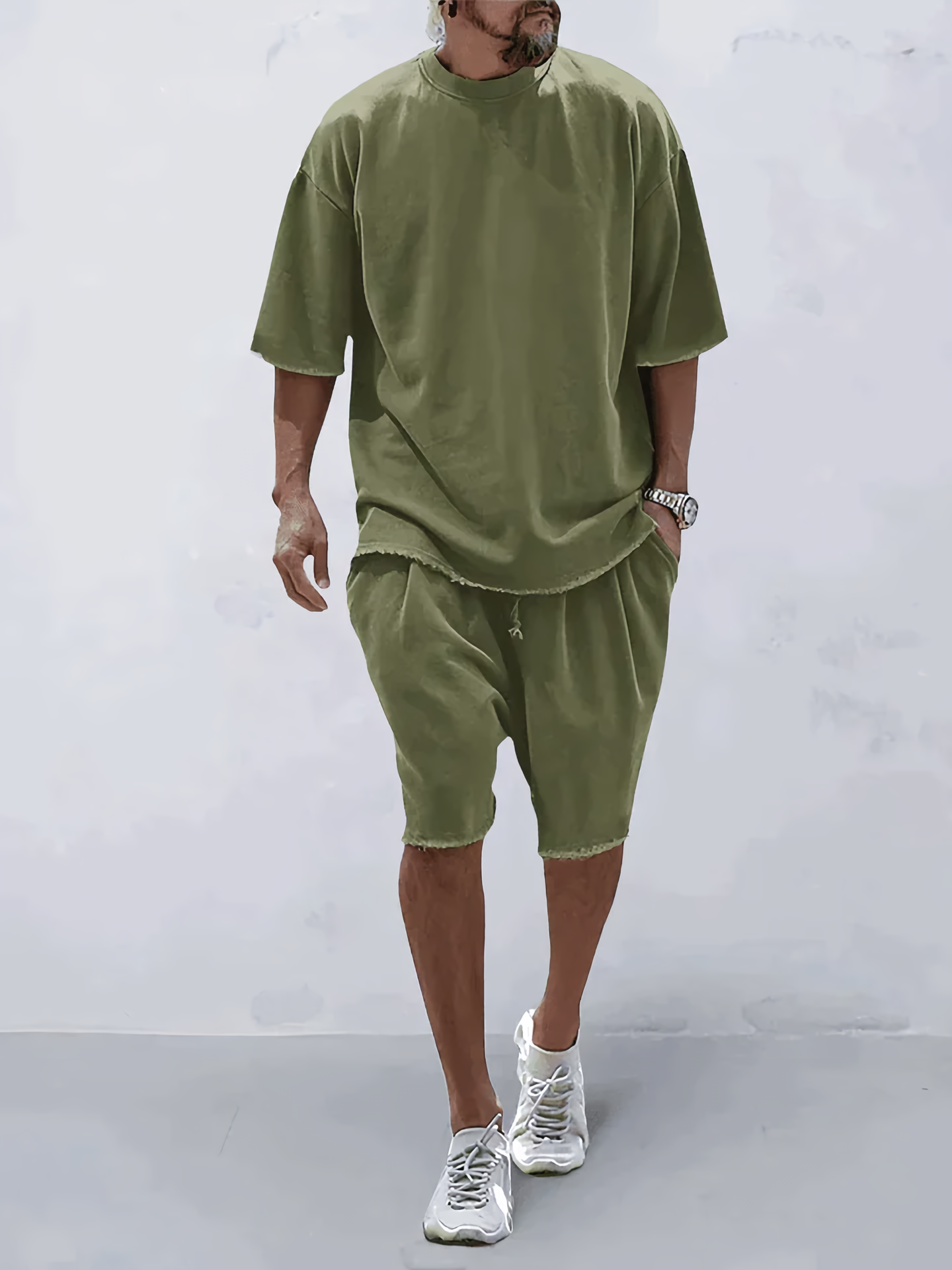 2-piece casual sports set - cozy men's loungewear