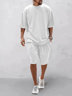 2-piece casual sports set - cozy men's loungewear