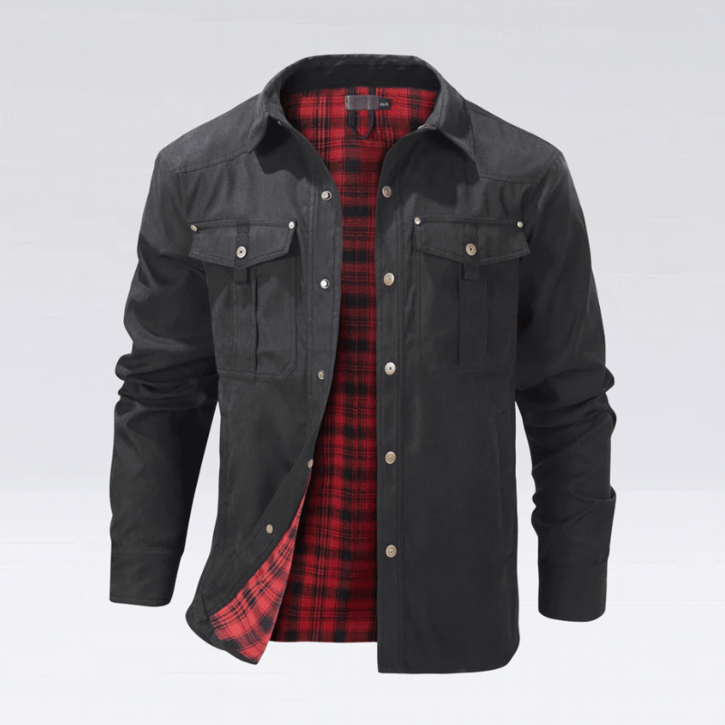 Men’s Flannel Shirt Jacket for Casual Layered Warmth