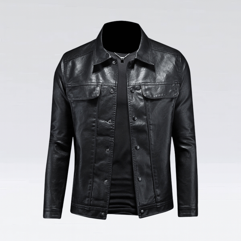 Men’s Leather Biker Jacket – Timeless Outerwear Style