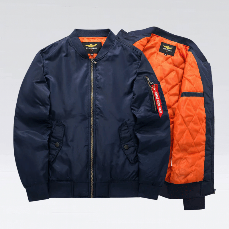 Men’s Quilted Bomber Jacket – Lightweight & Stylish