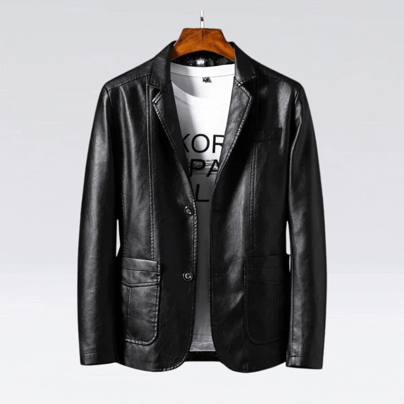 Men’s Leather Blazer Tailored Sophistication