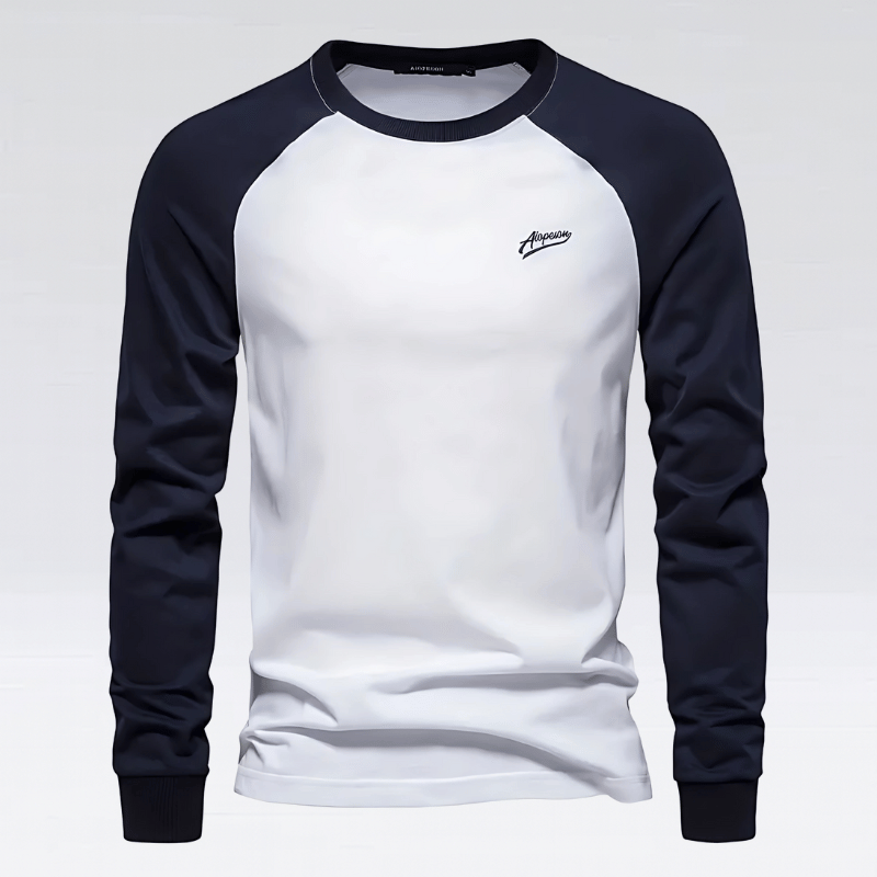Men’s Long Sleeve Top - Cozy Raglan Tee in Soft Fabric