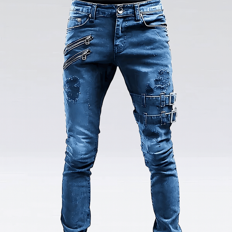 Men’s Slim Fit Jeans - Distinctive Casual Denim Style
