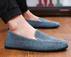 Men's suede moccasins elegant slip-on shoes for casual wear - versatile daily footwear for stylish outings