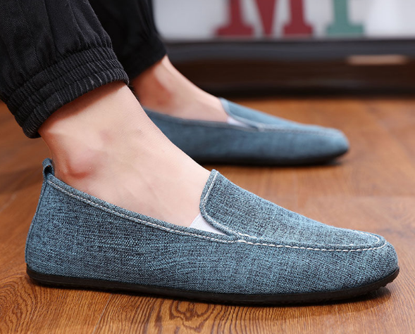 Men's suede moccasins elegant slip-on shoes for casual wear - versatile daily footwear for stylish outings