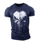 Men's skull design graphic t-shirt - trendy tee for everyday casual wear
