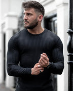 Men’s slim fit long sleeve top - versatile casual wear for men