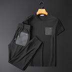 2-piece men's leisure set - lightweight activewear ensemble for everyday relaxation