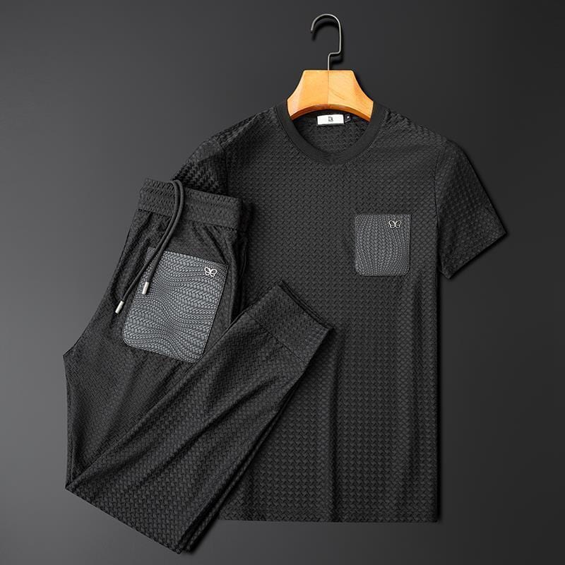 2-piece men's leisure set - lightweight activewear ensemble for everyday relaxation