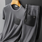 2-piece men's leisure set - lightweight activewear ensemble for everyday relaxation