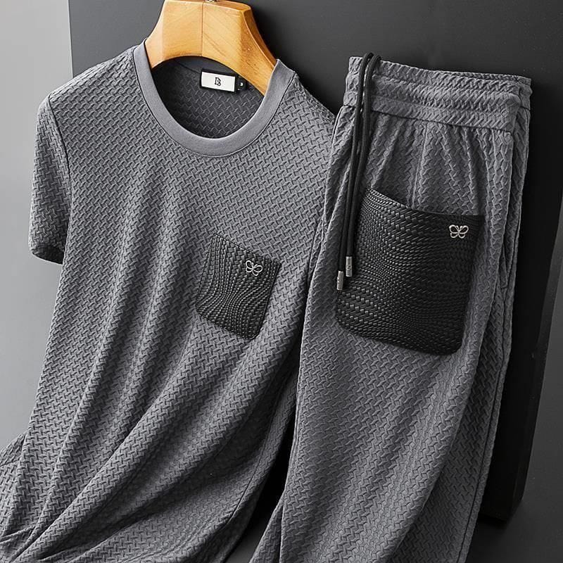 2-piece men's leisure set - lightweight activewear ensemble for everyday relaxation