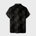 Men's polo shirt modern casual attire - unique pattern short sleeve top for relaxed days