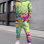 Men's 2-piece trendy hoodie and jogger set - fashionable casual wear for everyday use
