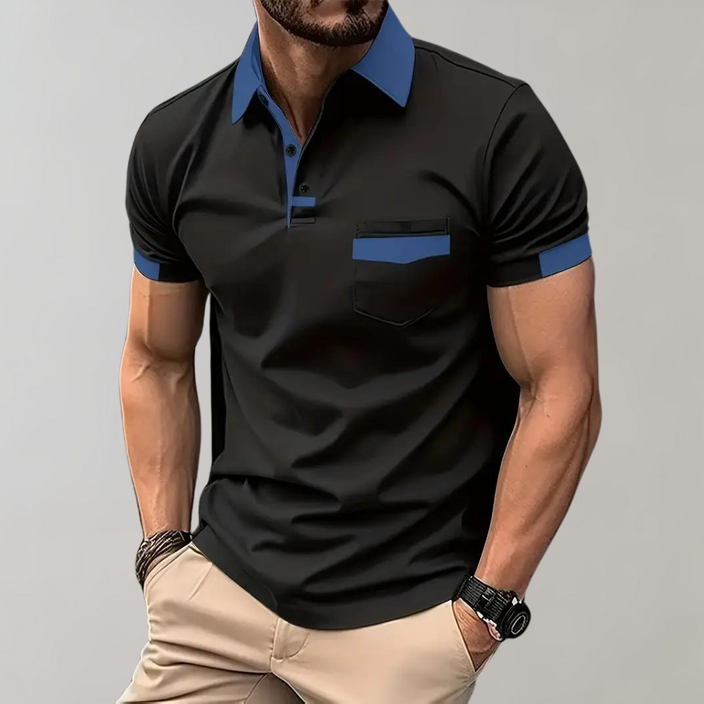 Men's casual polo shirt - chic short sleeve top