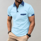 Men's casual polo shirt - chic short sleeve top