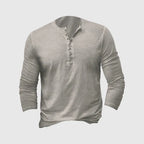 Long-sleeve henley shirt - timeless men’s casual top