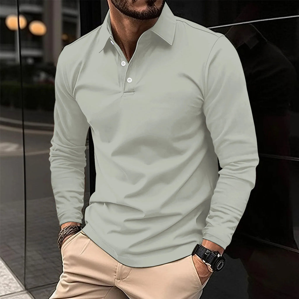 Long sleeve polo shirt - classic men's casual wear