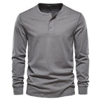 Henley long sleeve shirt - timeless men’s casual top