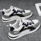 Men's low suede sneakers for casual and everyday wear - lightweight breathable trainers