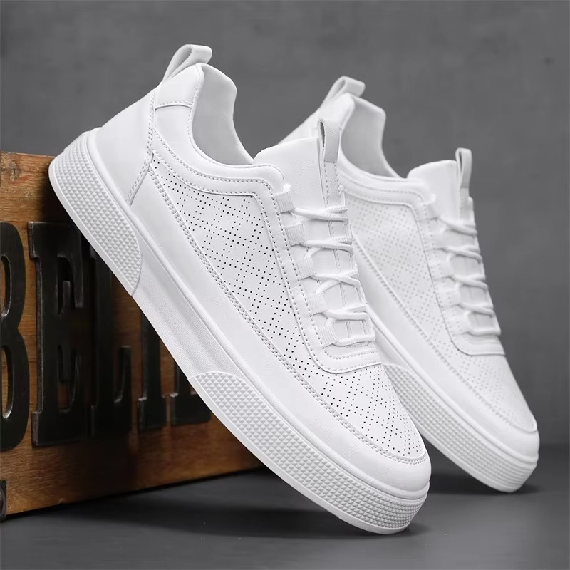 Men's casual sneakers low - modern thick sole shoes for everyday wear