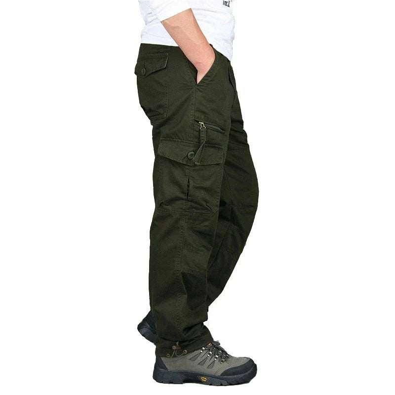 Men's cargo pants durable outdoor trousers - versatile utility trousers for hiking and casual wear