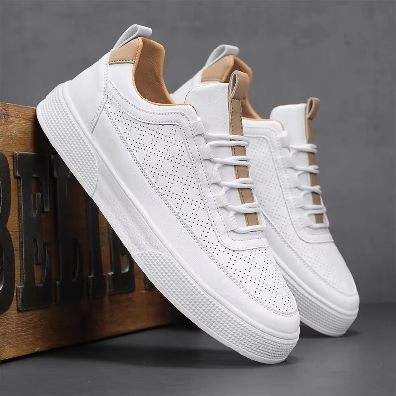 Men's casual sneakers low - modern thick sole shoes for everyday wear