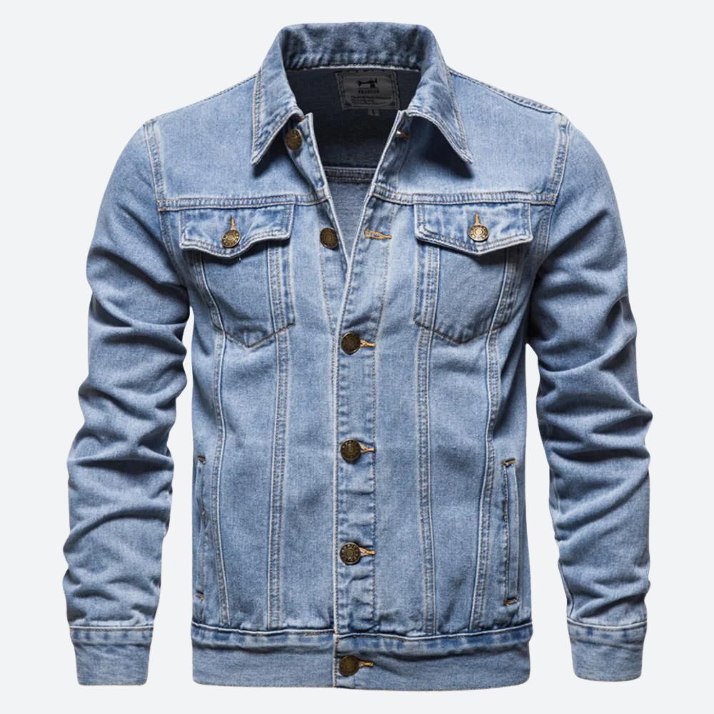 Modern Fit Denim Jacket for Men