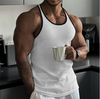 Men's ribbed sleeveless tank top - versatile and stylish top