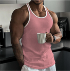 Men's ribbed sleeveless tank top - versatile and stylish top
