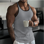 Men's ribbed sleeveless tank top - versatile and stylish top