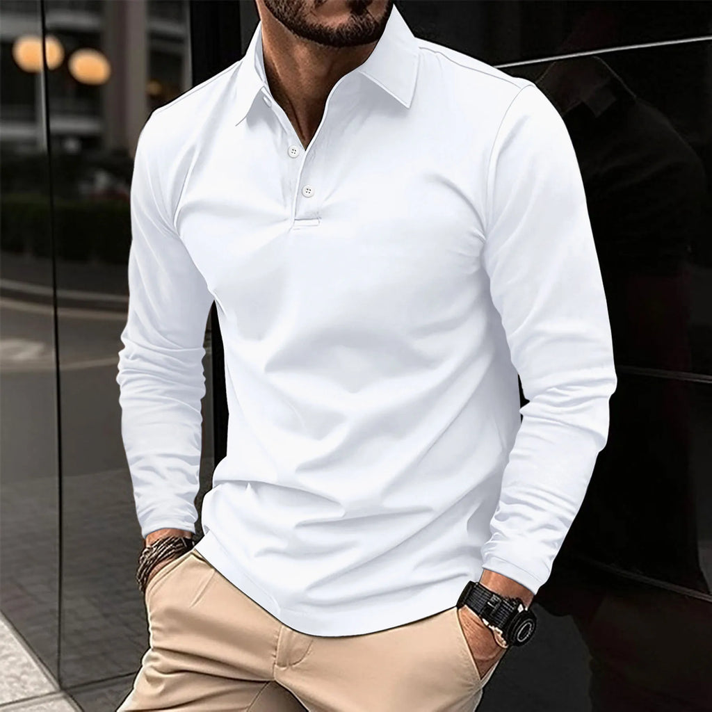 Long sleeve polo shirt - classic men's casual wear