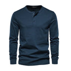 Henley long sleeve shirt - timeless men’s casual top
