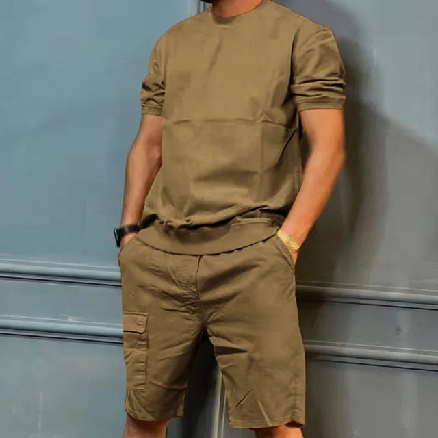 Men's t-shirt casual lounge set – soft fabric for everyday relaxation - stylish and versatile design