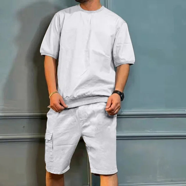Men's t-shirt casual lounge set – soft fabric for everyday relaxation - stylish and versatile design